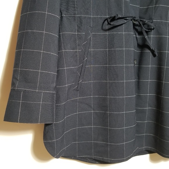 Banana Republic Windowpane Drawstring Shirt Jacket - Picture 6 of 8